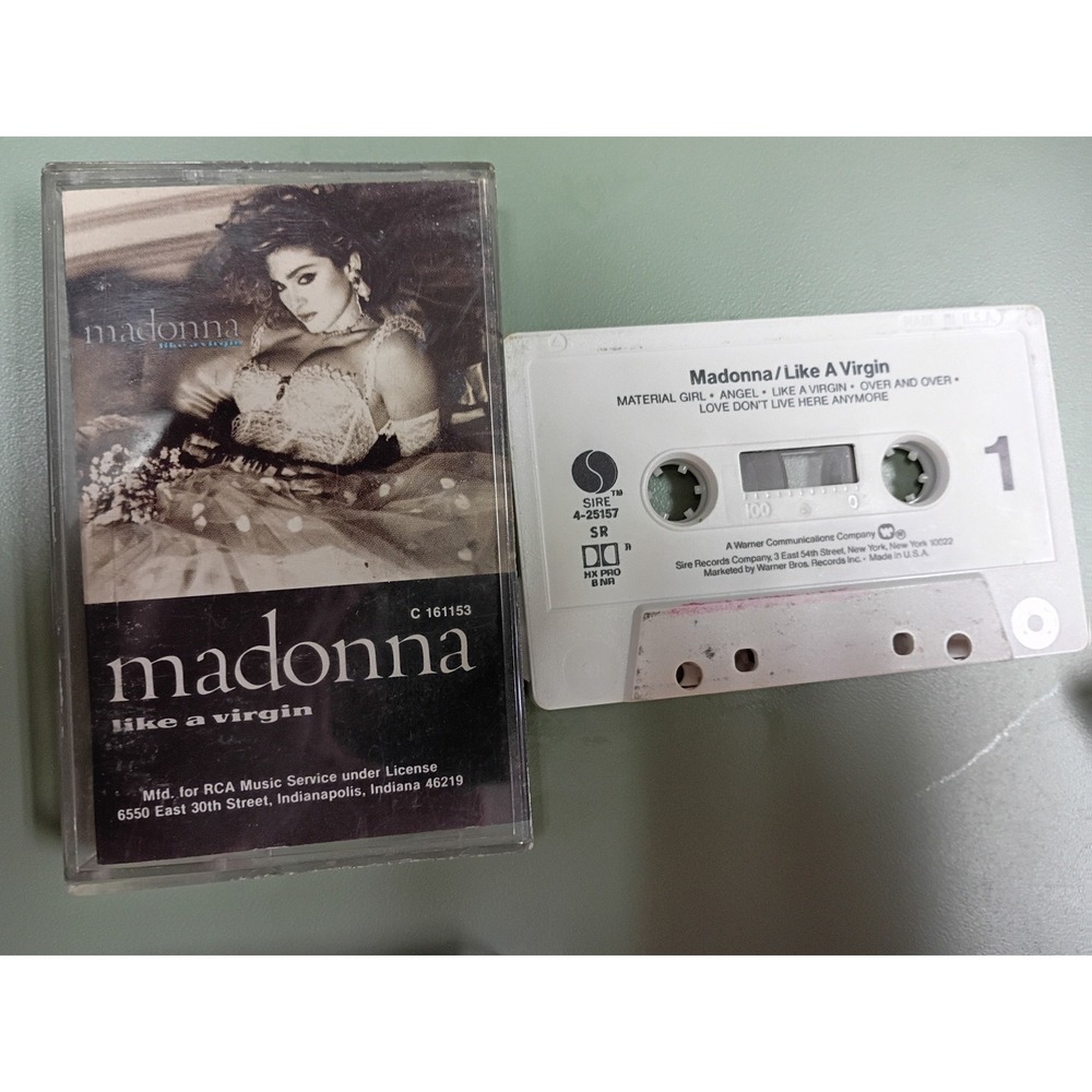 Madonna Like A Virgin Cassette Tape 1984 Sire RCA Music Service C 161153 Vintage
